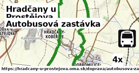 Autobusová zastávka, Hradčany u Prostějova