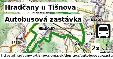 Autobusová zastávka, Hradčany u Tišnova