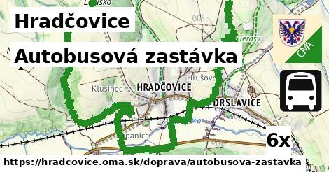 Autobusová zastávka, Hradčovice