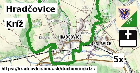 Kríž, Hradčovice