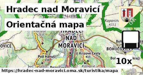 Orientačná mapa, Hradec nad Moravicí