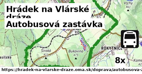 Autobusová zastávka, Hrádek na Vlárské dráze