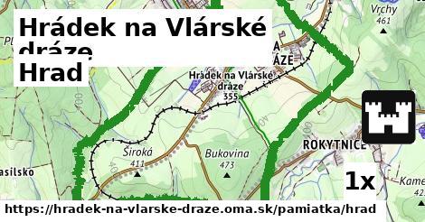 Hrad, Hrádek na Vlárské dráze