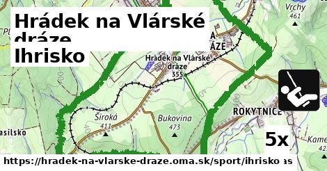 Ihrisko, Hrádek na Vlárské dráze