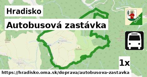 Autobusová zastávka, Hradisko