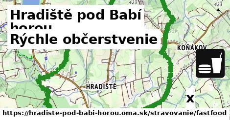 Všetky body v Hradiště pod Babí horou