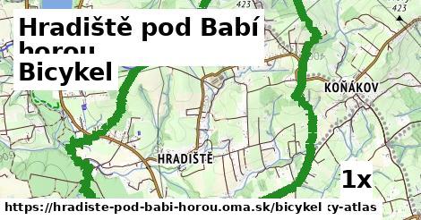 bicykel v Hradiště pod Babí horou