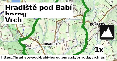 Vrch, Hradiště pod Babí horou