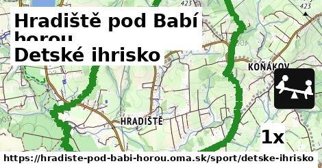 detské ihrisko v Hradiště pod Babí horou