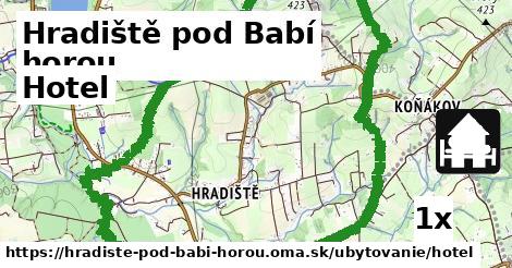 hotel v Hradiště pod Babí horou