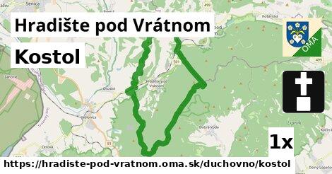 Kostol, Hradište pod Vrátnom