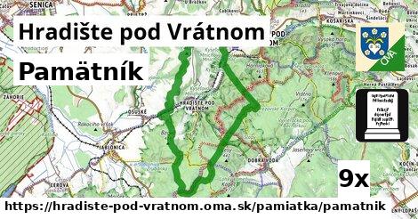 Pamätník, Hradište pod Vrátnom