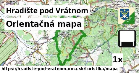 Orientačná mapa, Hradište pod Vrátnom