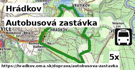 Autobusová zastávka, Hrádkov