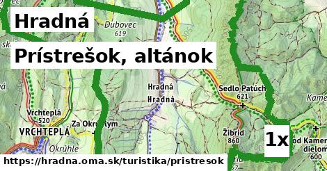 prístrešok, altánok v Hradná