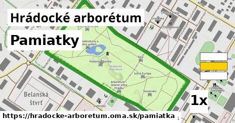 pamiatky v Hrádocké arborétum