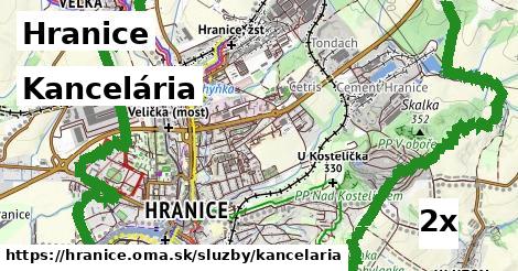 Kancelária, Hranice