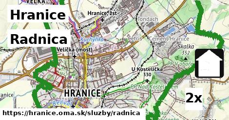 Radnica, Hranice