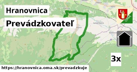 prevádzkovateľ v Hranovnica