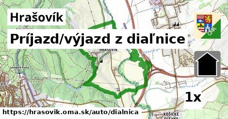 Príjazd/výjazd z diaľnice, Hrašovík