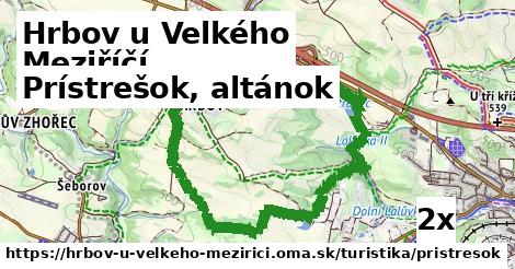 Prístrešok, altánok, Hrbov u Velkého Meziříčí