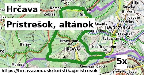 Prístrešok, altánok, Hrčava