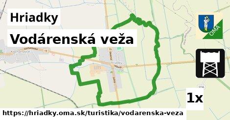 vodárenská veža v Hriadky