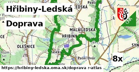 doprava v Hřibiny-Ledská