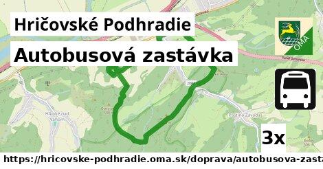 Autobusová zastávka, Hričovské Podhradie