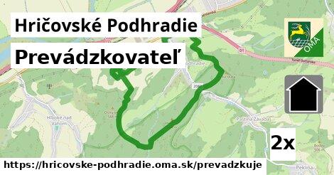 prevádzkovateľ v Hričovské Podhradie