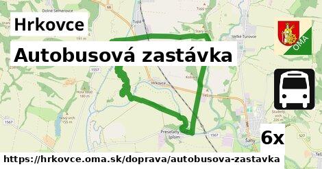 Autobusová zastávka, Hrkovce