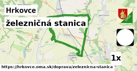 železničná stanica, Hrkovce