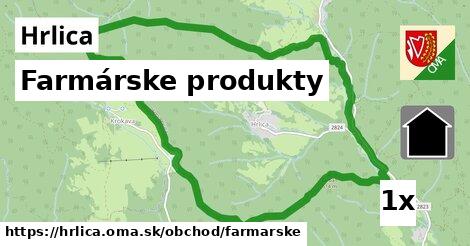 farmárske produkty v Hrlica