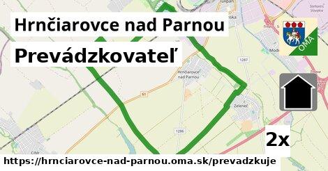 prevádzkovateľ v Hrnčiarovce nad Parnou