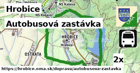 autobusová zastávka v Hrobice