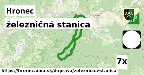 železničná stanica, Hronec