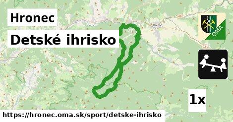 Detské ihrisko, Hronec