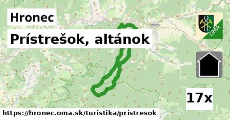 Prístrešok, altánok, Hronec