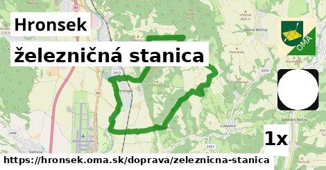 železničná stanica, Hronsek