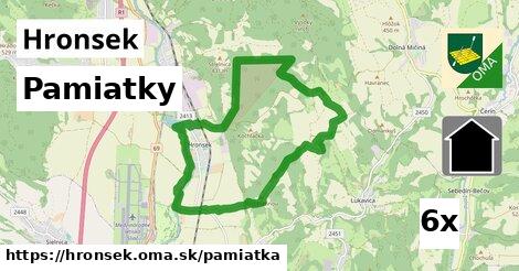 pamiatky v Hronsek