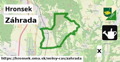 Záhrada, Hronsek