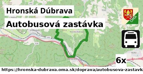 Autobusová zastávka, Hronská Dúbrava