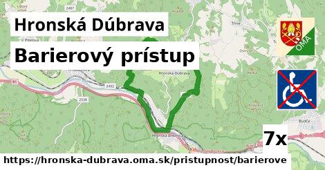 Barierový prístup, Hronská Dúbrava