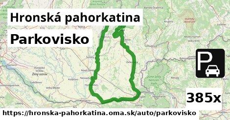 parkovisko v Hronská pahorkatina