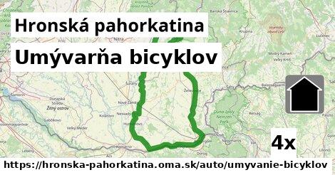 Umývarňa bicyklov, Hronská pahorkatina