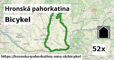 bicykel v Hronská pahorkatina