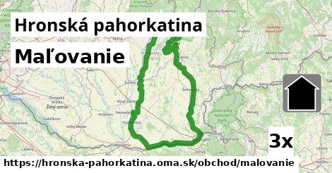 Maľovanie, Hronská pahorkatina