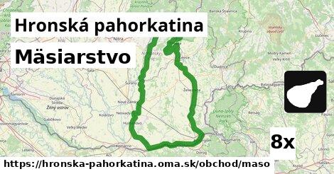 Mäsiarstvo, Hronská pahorkatina