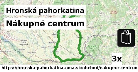 Nákupné centrum, Hronská pahorkatina