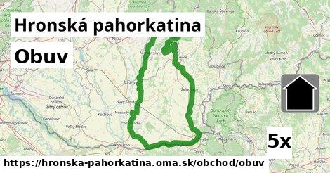 Obuv, Hronská pahorkatina